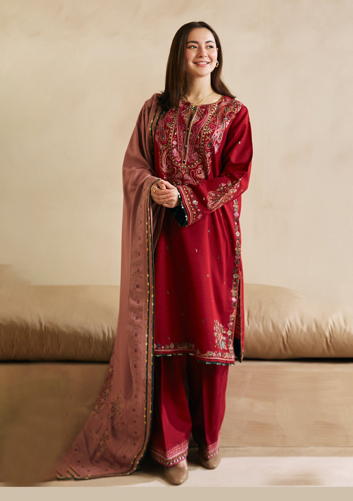 Zara Shahjahan Coco Winter'23 D-2B - Mohsin Saeed Fabrics