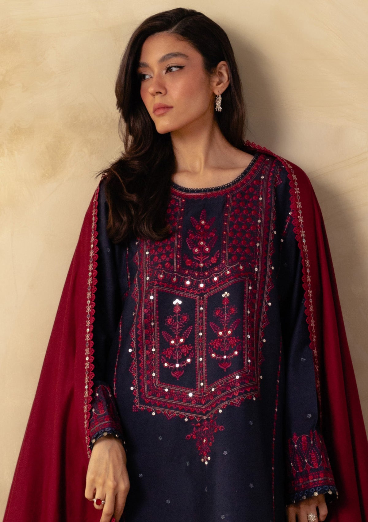 Zara Shahjahan Coco Winter'23 D-4B - Mohsin Saeed Fabrics