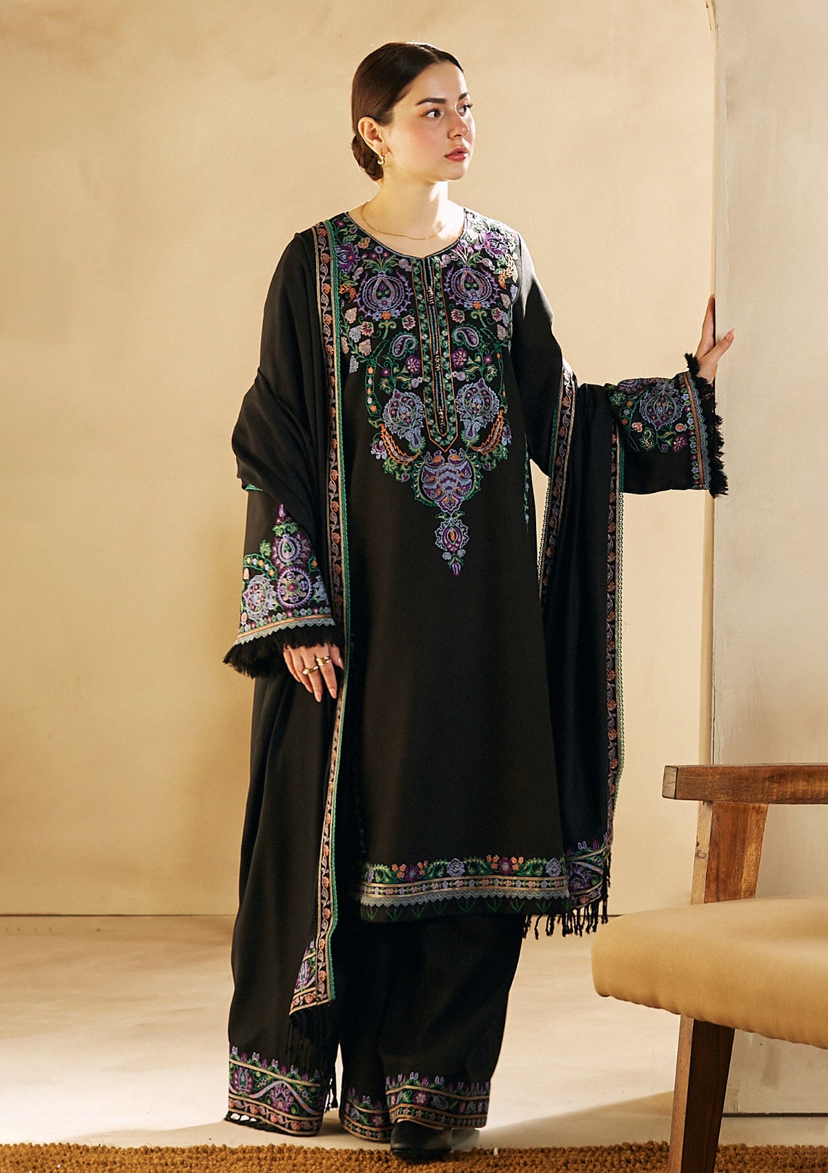 Zara Shahjahan Coco Winter'23 D-5B - Mohsin Saeed Fabrics