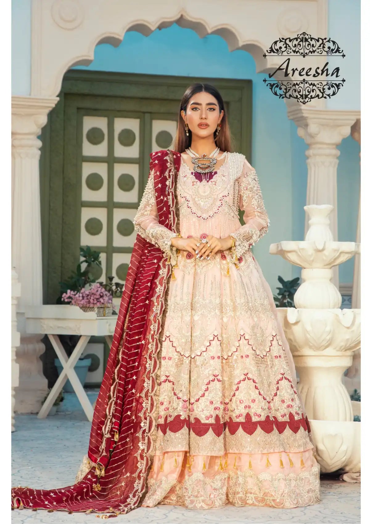 Areesha Luxury Festive'23 Vol-17 D-06 CREAMY PEACH