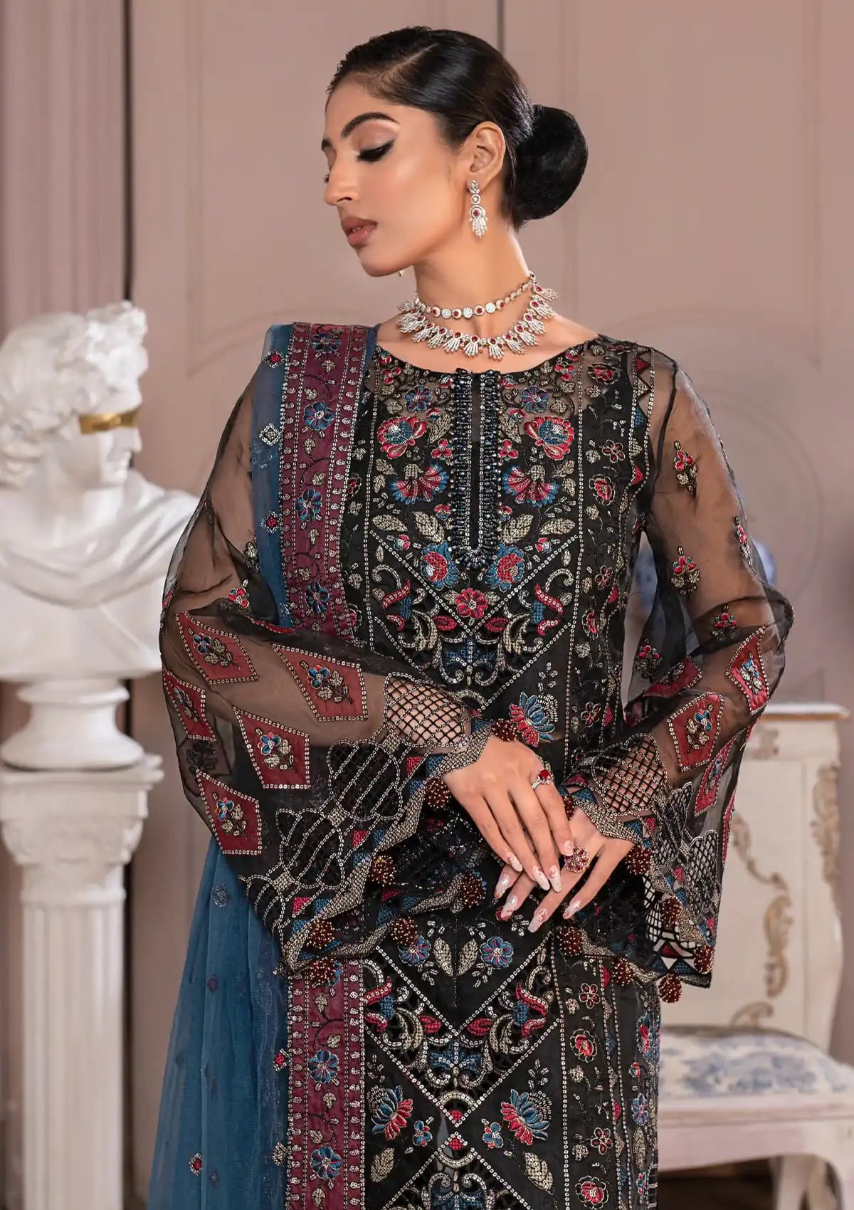 JJ Embellish By Janique'24 Vol-02 D-005 Night Bloom