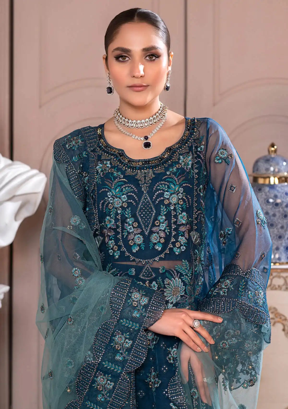 JJ Embellish By Janique'24 Vol-02 D-008 Groovy Blue