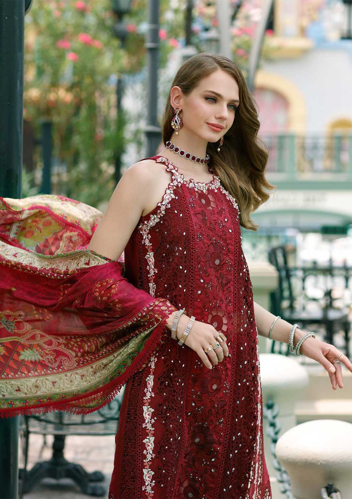 Noor by Saadia Asad Eid Schiffli Laserkari'23 D-12 - Mohsin Saeed Fabrics