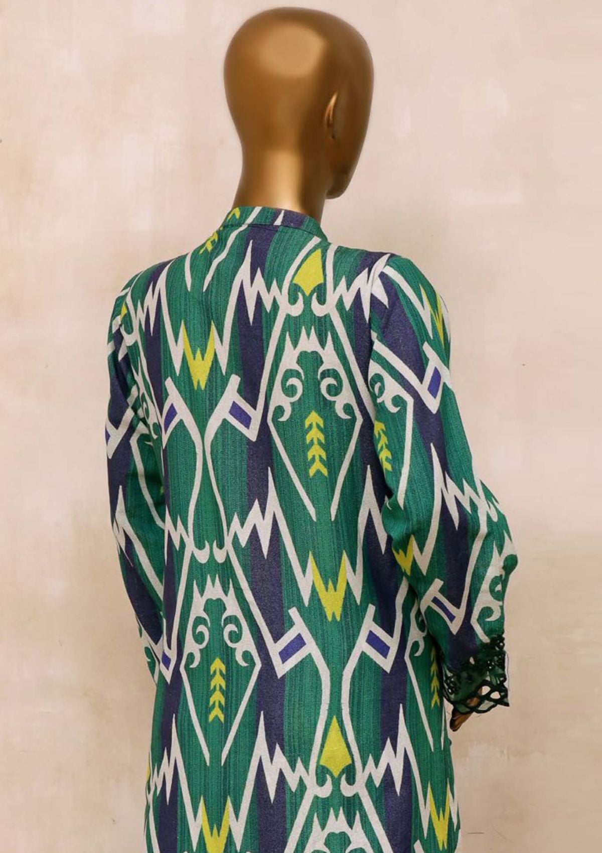 Sadabahar Winter Daily Pret 2 Pcs'23 RTW-6864 (Green) - Mohsin Saeed Fabrics