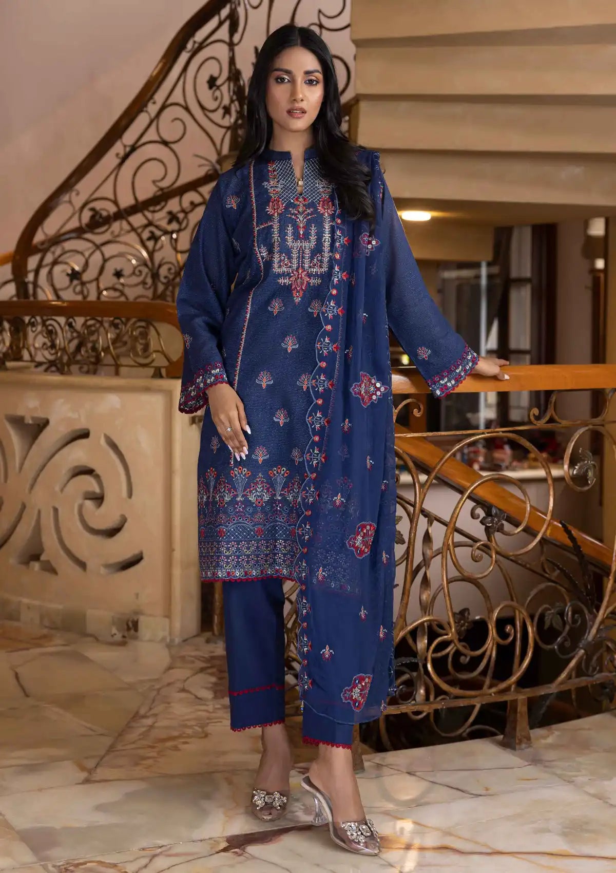 Rang-e-Bahar By MTF Emb Lawn'24 D-06 – Mohsin Saeed Fabrics