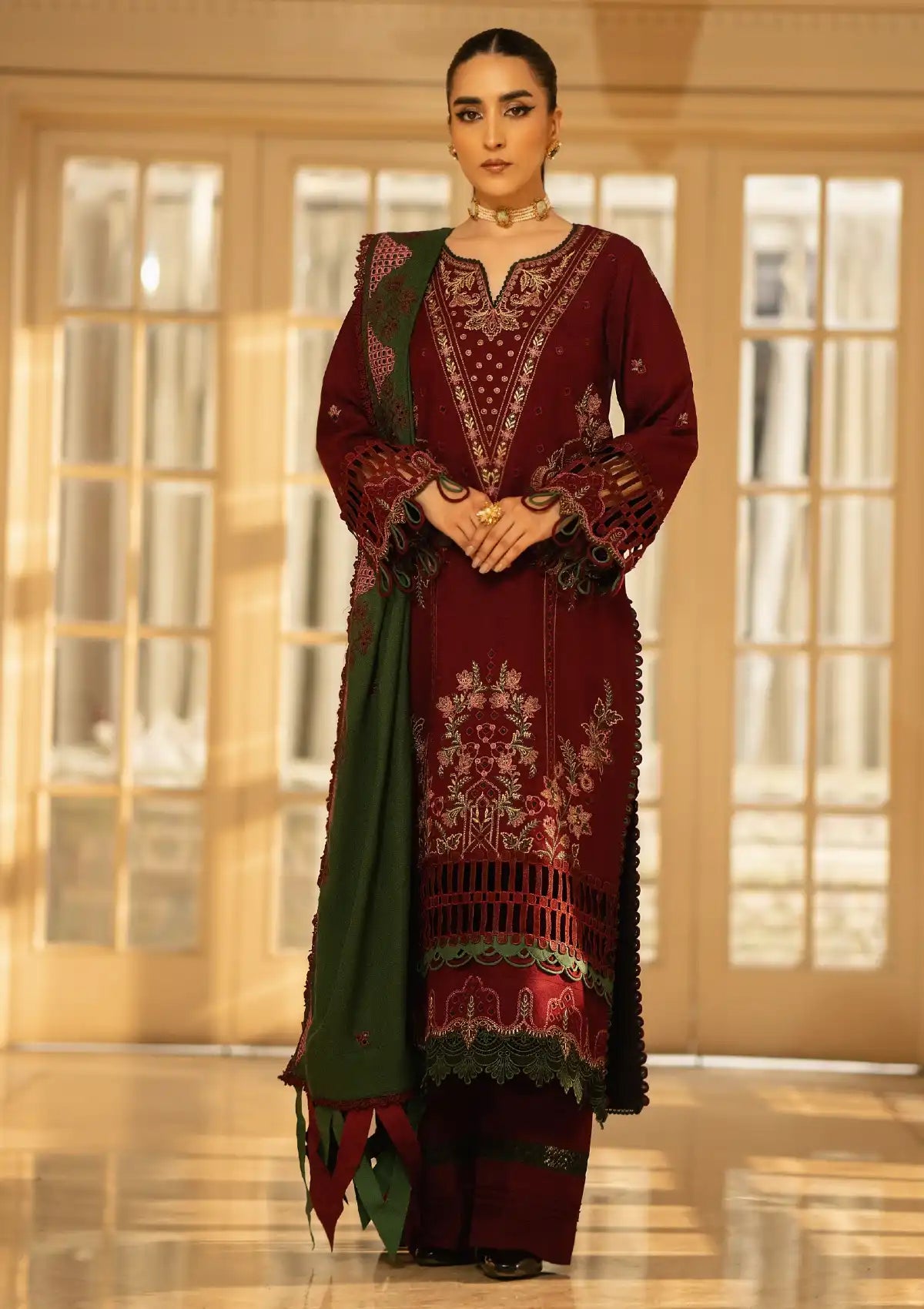 Manzil khaaka By Puri'23 D-05 - Mohsin Saeed Fabrics