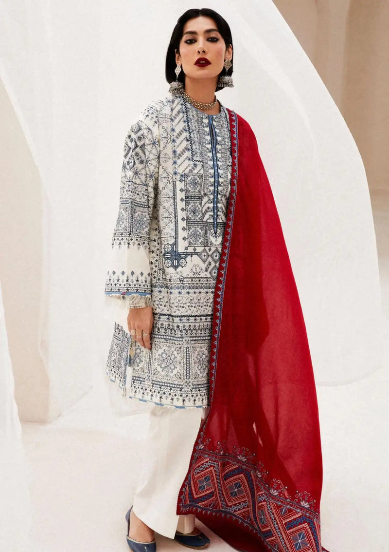 Zara Shahjahan S/S Lawn'24 D-02A-DIYA - Mohsin Saeed Fabrics