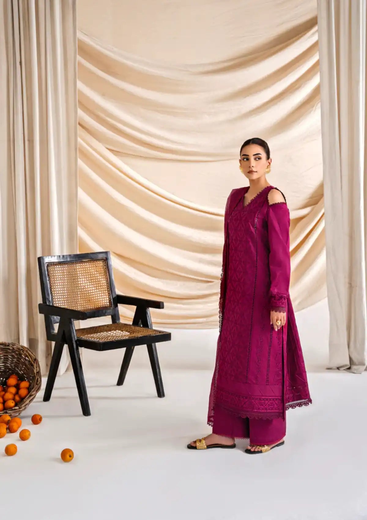Florent Festive Lawn'24 FL-6B - Mohsin Saeed Fabrics