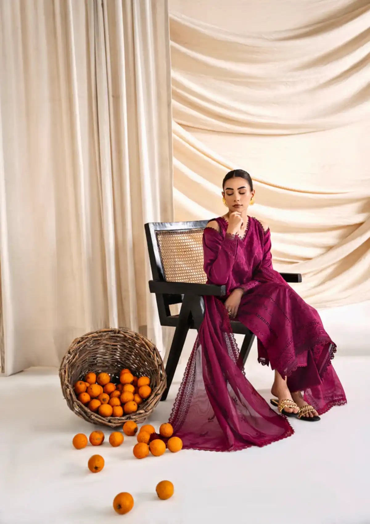 Florent Festive Lawn'24 FL-6B - Mohsin Saeed Fabrics