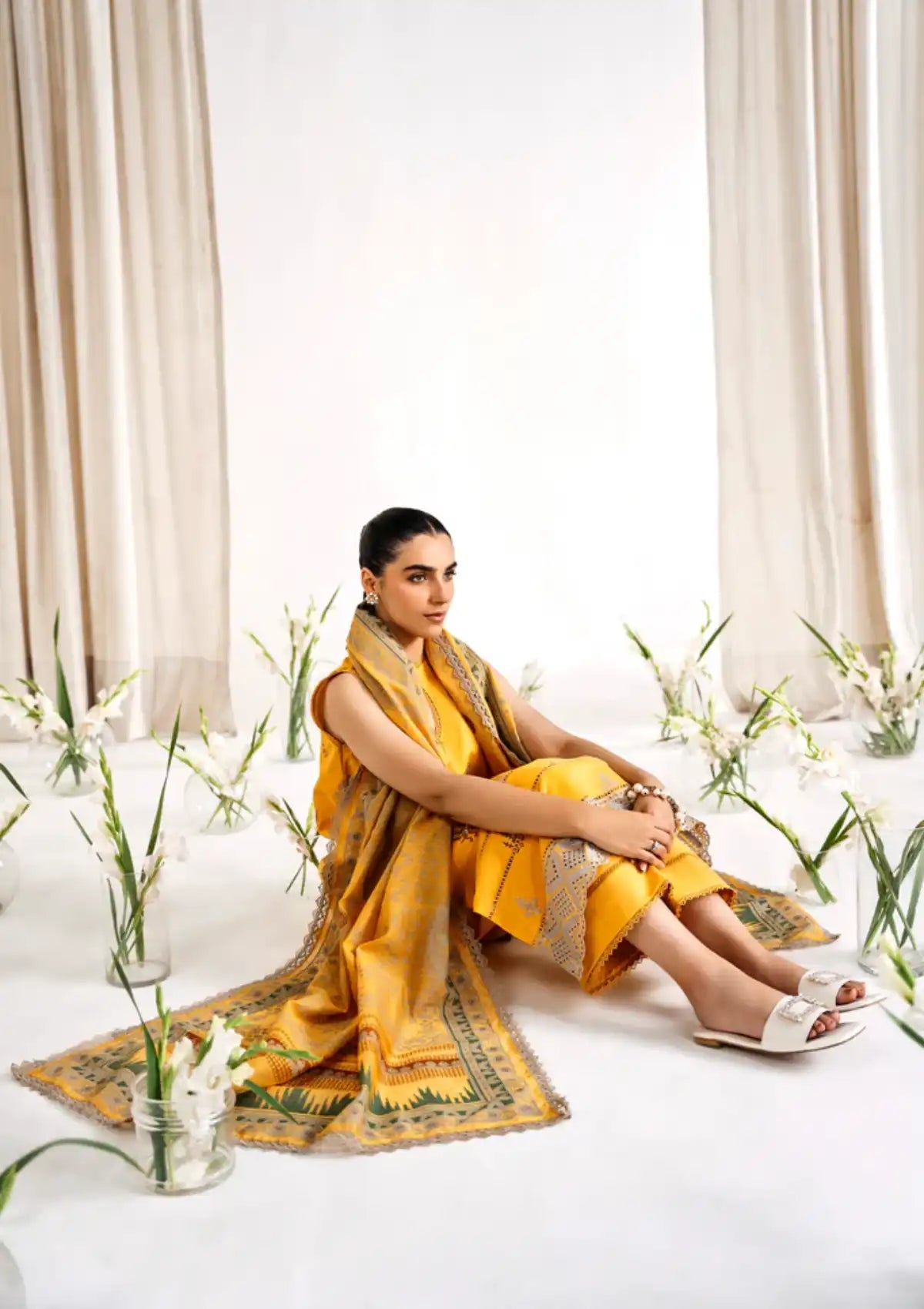 Florent Festive Lawn'24 FL-1B - Mohsin Saeed Fabrics