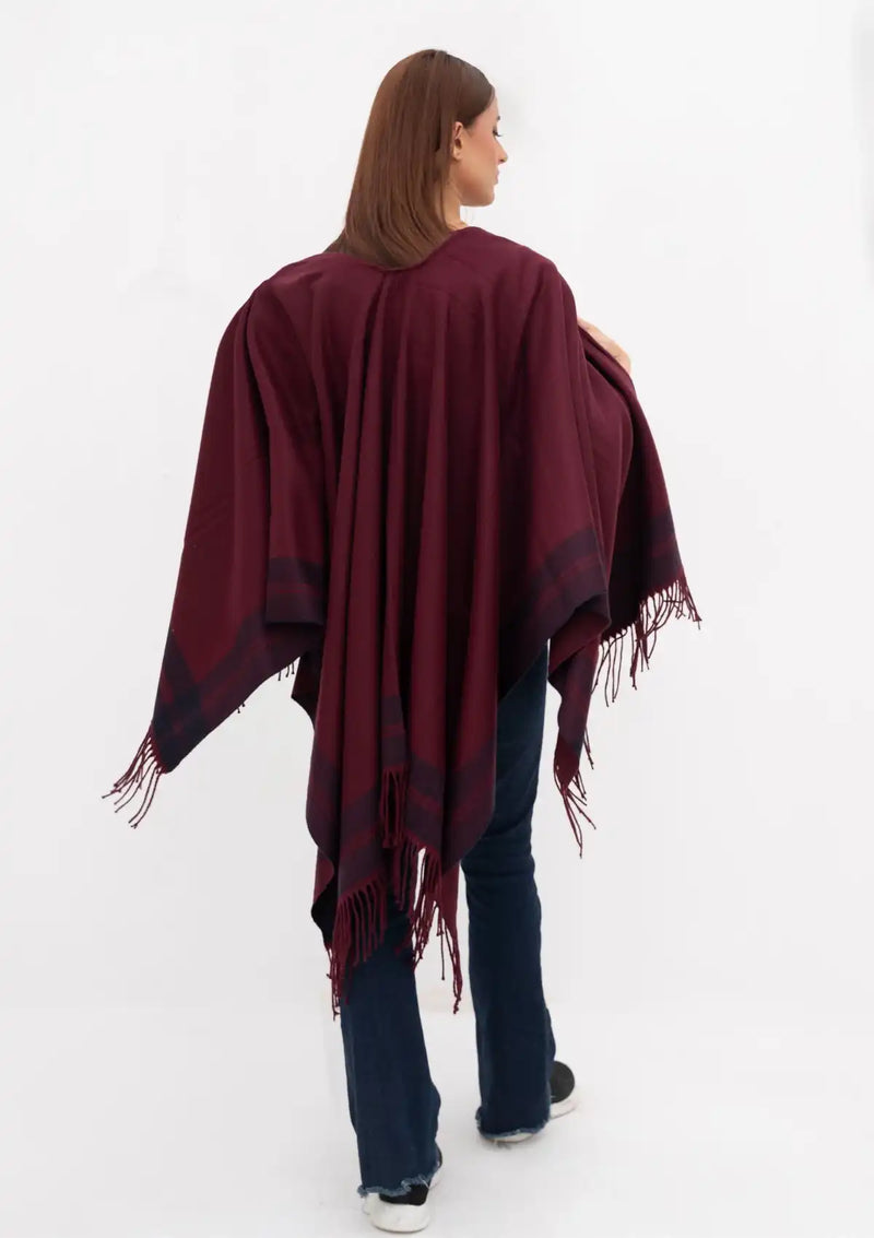 Manahil Winter Cape Shawls'23 CS-50