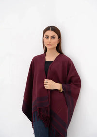 Manahil Winter Cape Shawls'23 CS-50