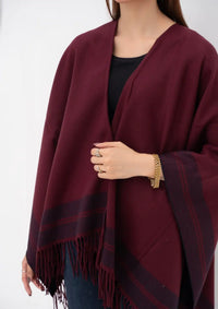 Manahil Winter Cape Shawls'23 CS-50