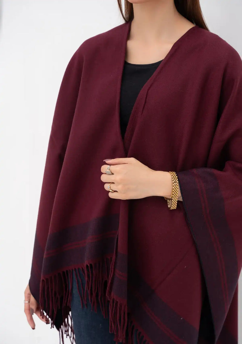 Manahil Winter Cape Shawls'23 CS-50