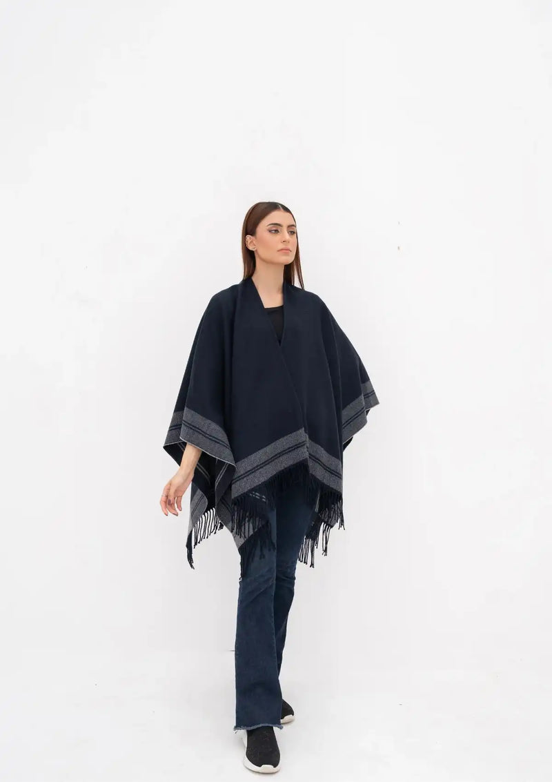 Manahil Winter Cape Shawls'23 CS-47