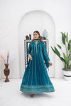 Shayzal By Mona Emb Pret KURTI 106-TEAL