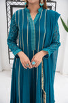 Shayzal By Mona Emb Pret KURTI 106-TEAL