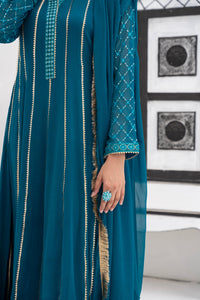 Shayzal By Mona Emb Pret KURTI 106-TEAL