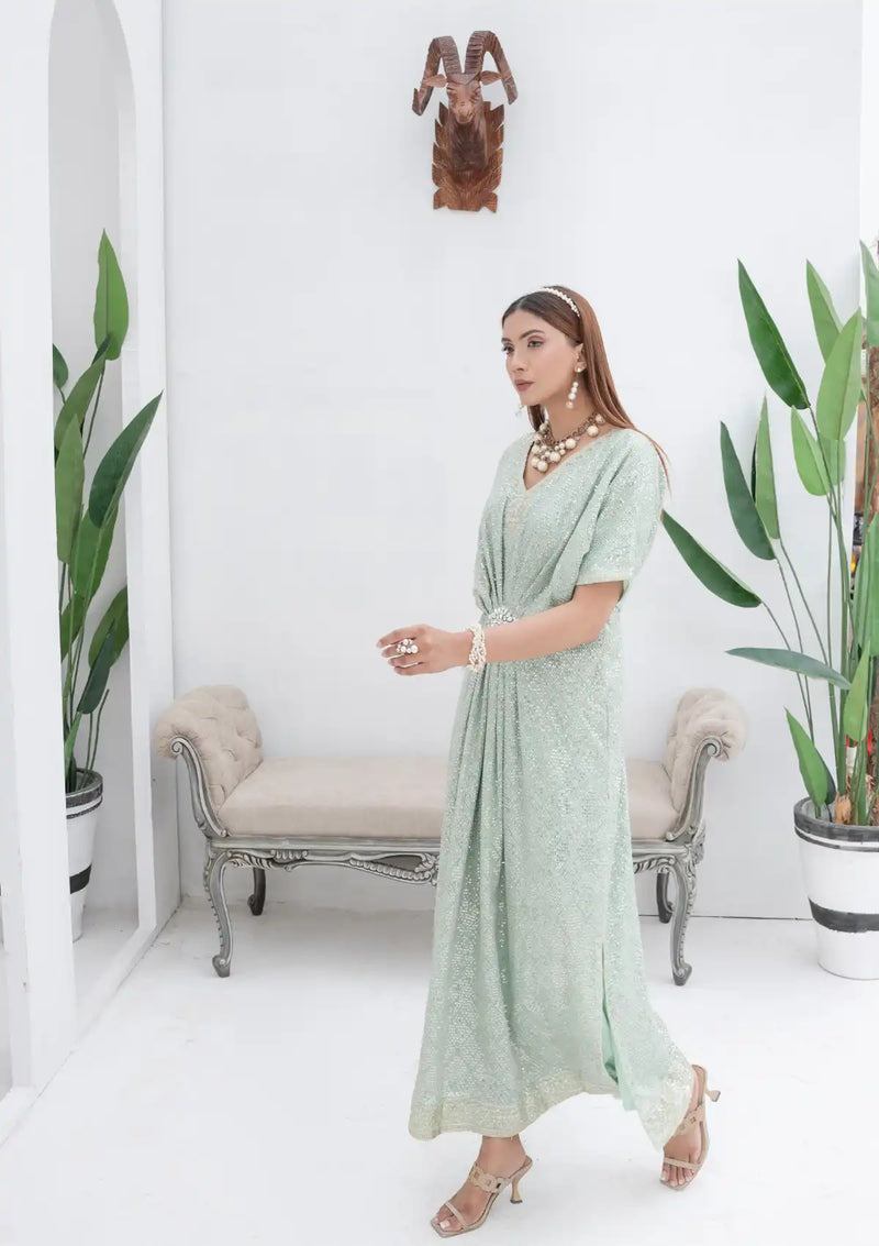 Ishq Murshid by Mona WA 03-PASTEL GREEN