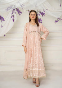 Shayzal By Mona Emb Pret ND-6-PEACH