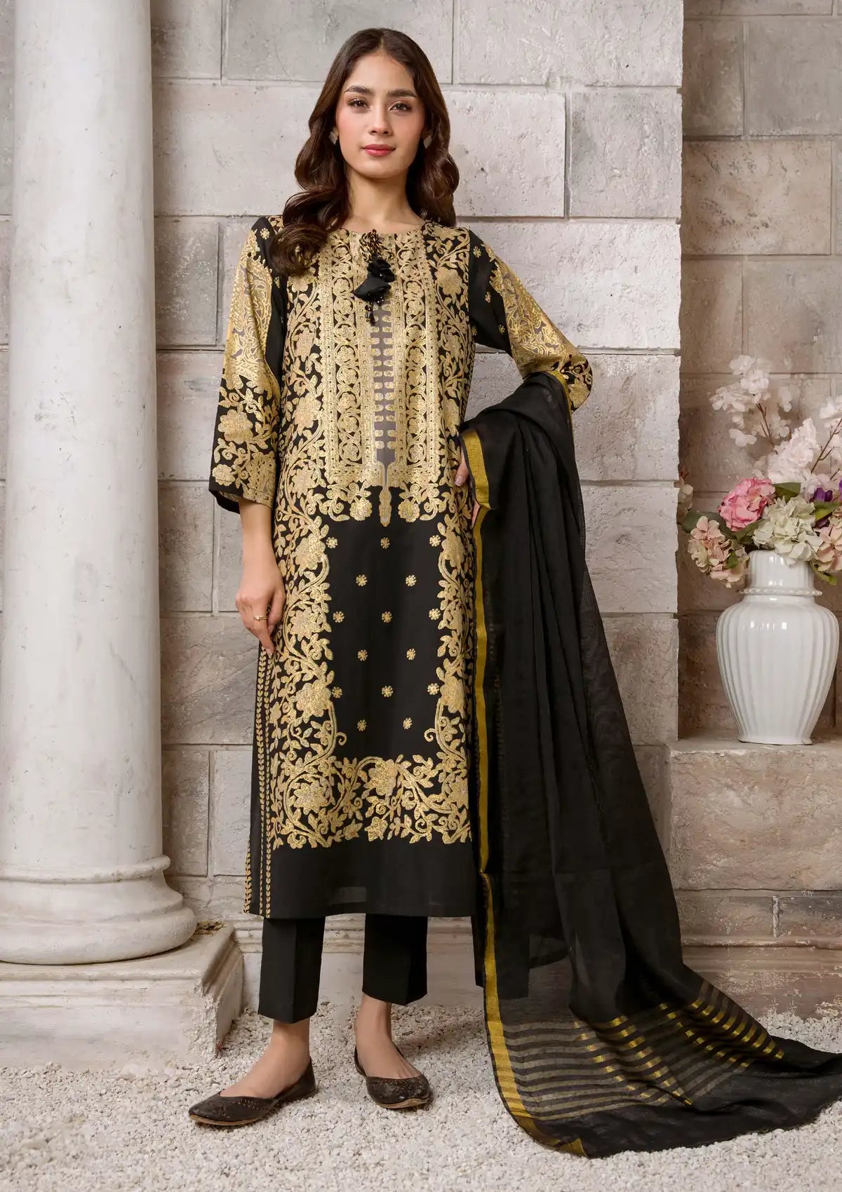 Limelight Printed'24 2 Pcs U-2969 Black - Mohsin Saeed Fabrics