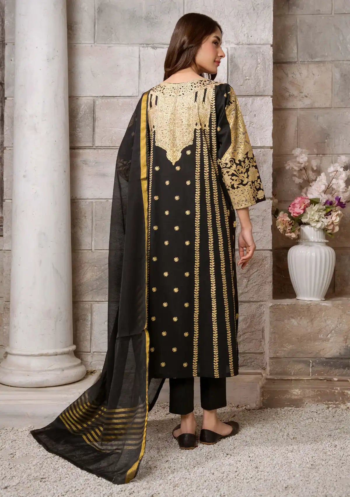 Limelight Printed'24 2 Pcs U-2969 Black - Mohsin Saeed Fabrics