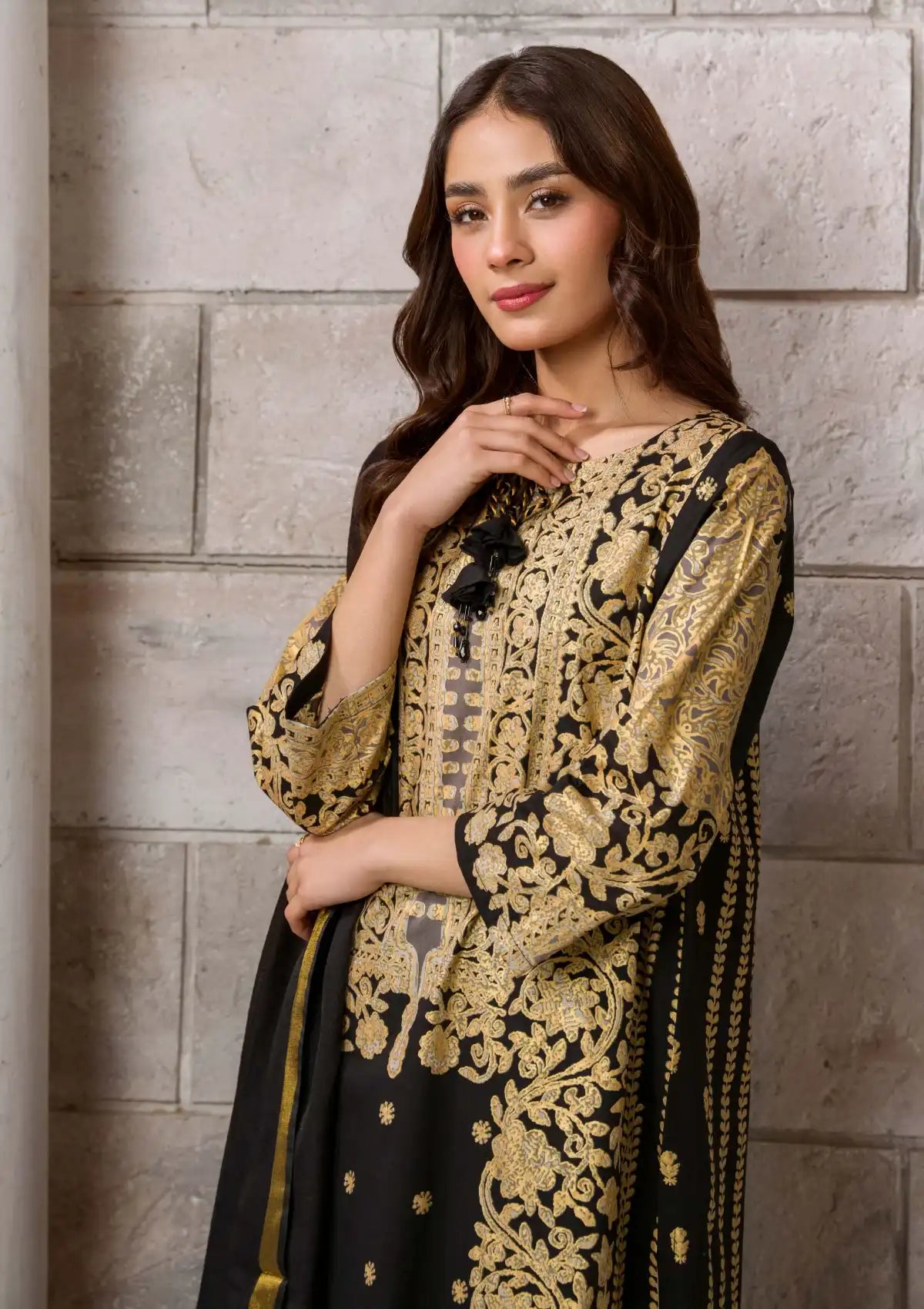 Limelight Printed'24 2 Pcs U-2969 Black - Mohsin Saeed Fabrics