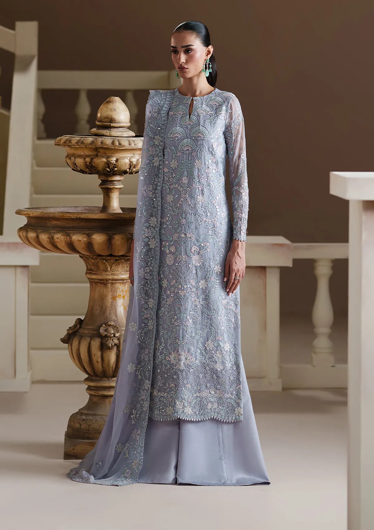 Emaan Adeel Modern Heirloom'26 SO-557 BLUE VERSE