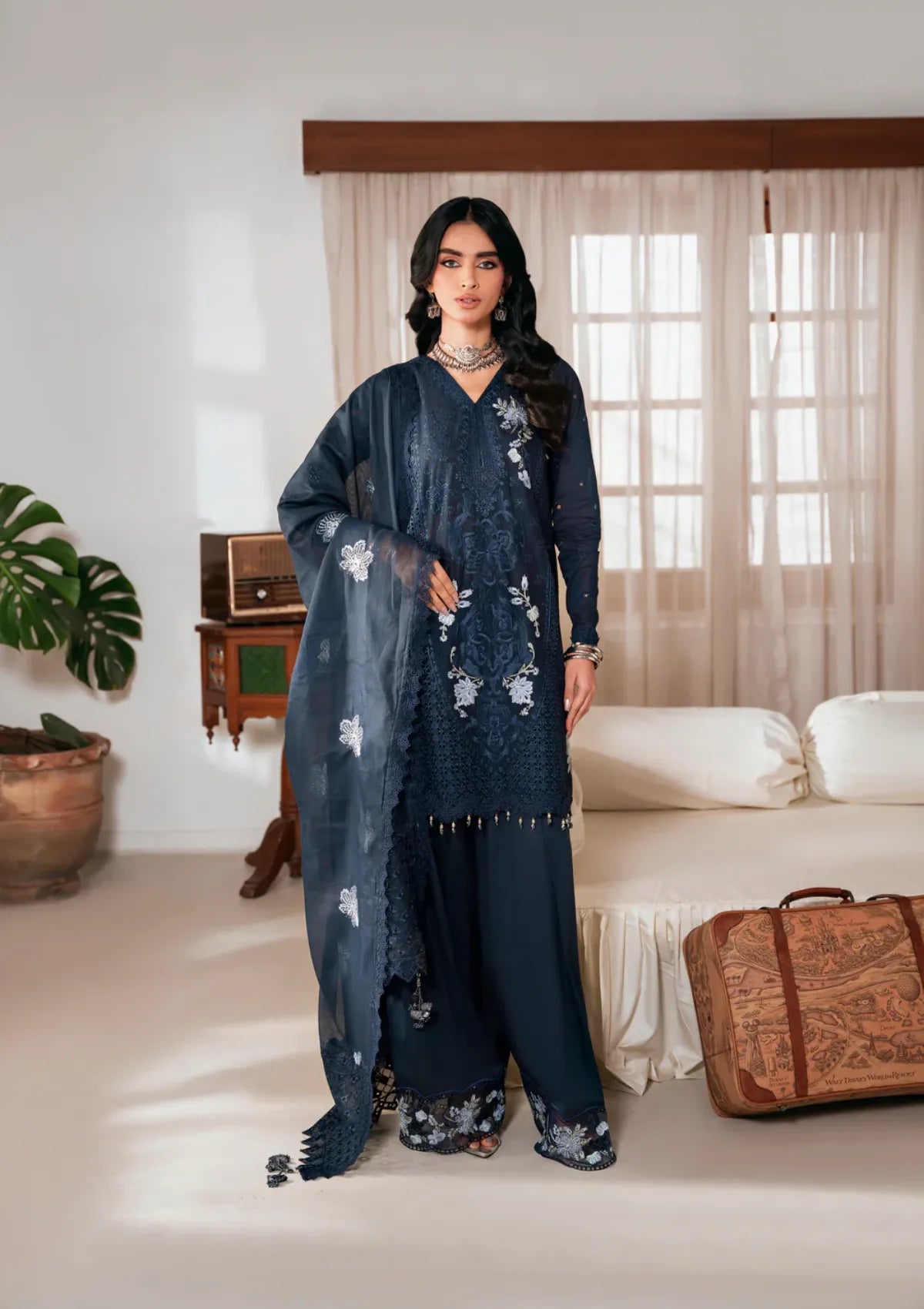 Naqsh Chikankari Festive Edit'26 NS-00198 Blue Contour