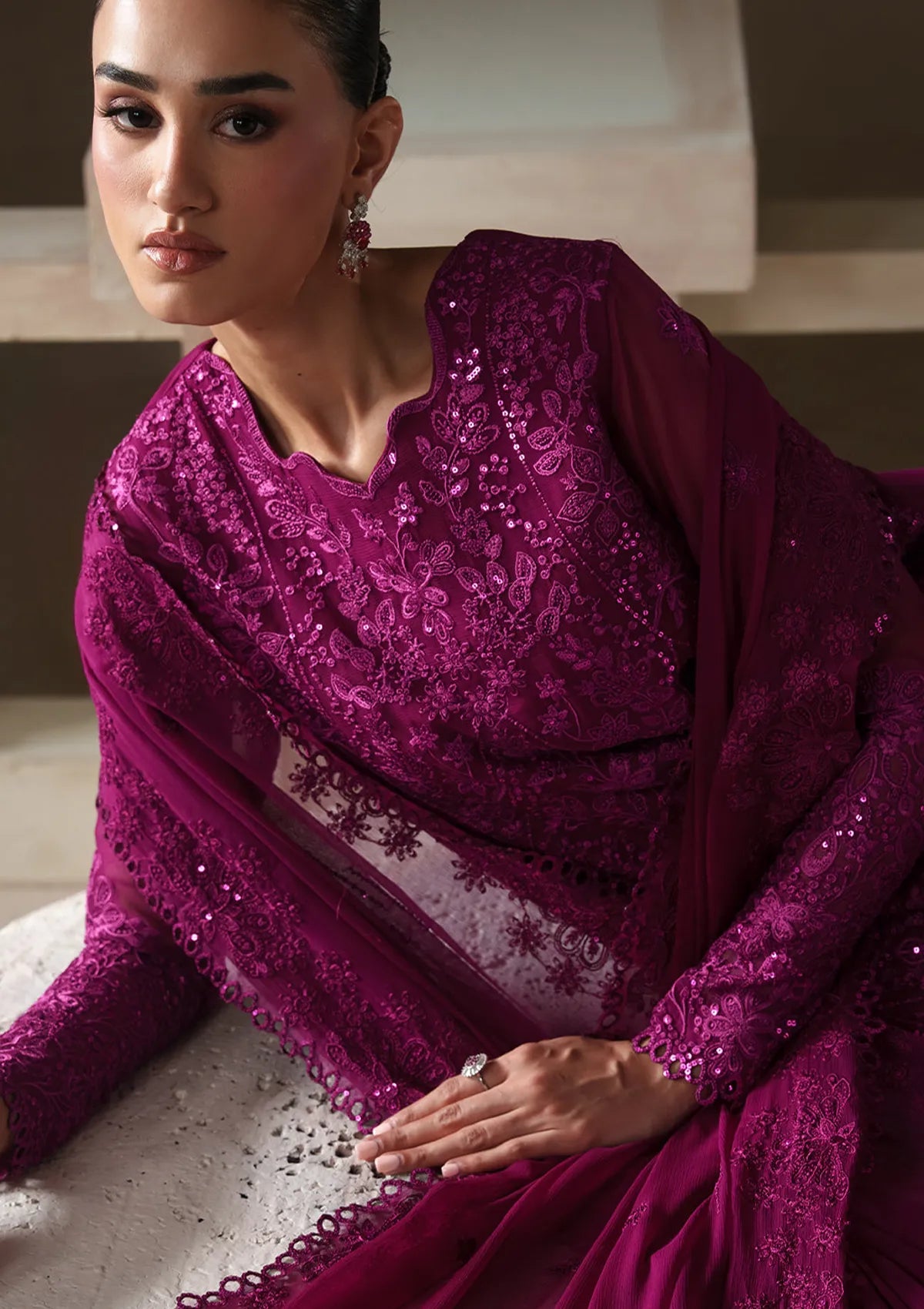 Emaan Adeel Modern Heirloom'26 SO-569 ROSE MEMOIR