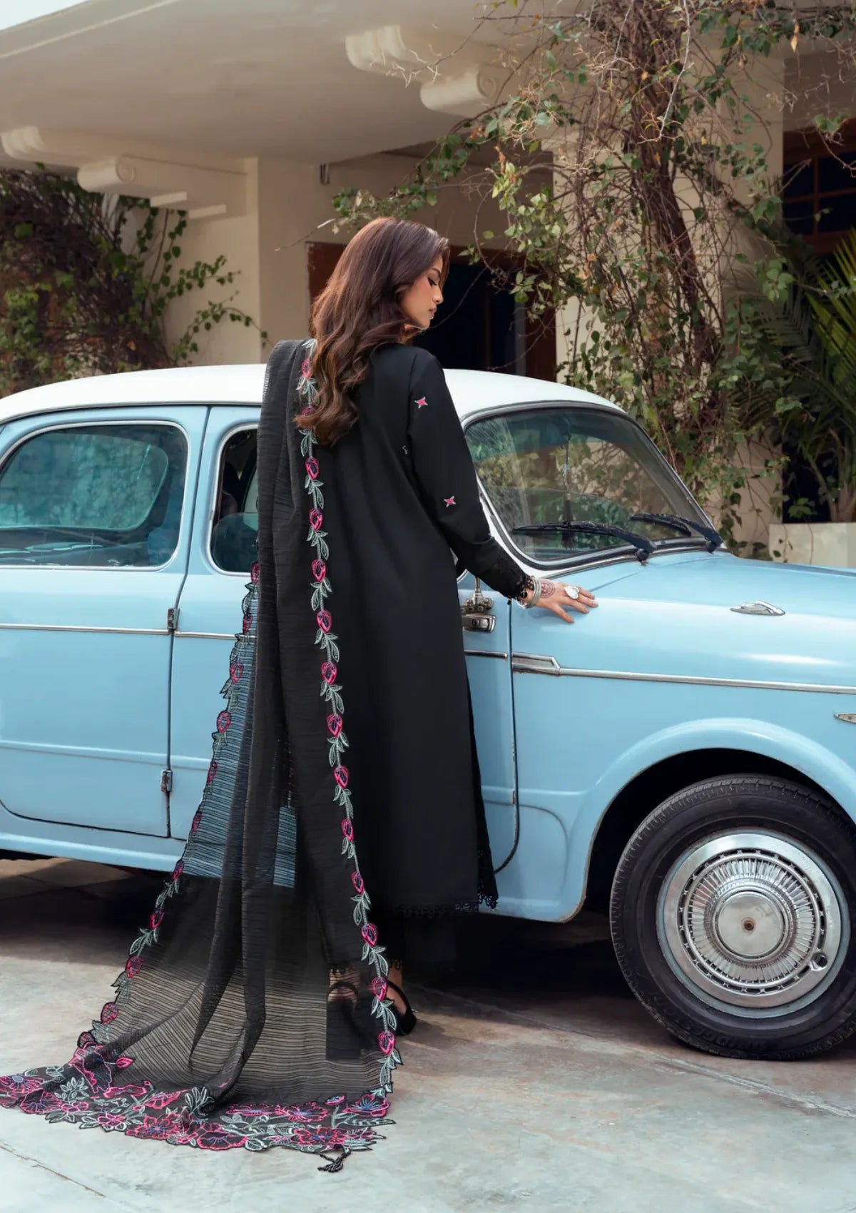 Naqsh Chikankari Festive Edit'26 NS-00192 Black Rose