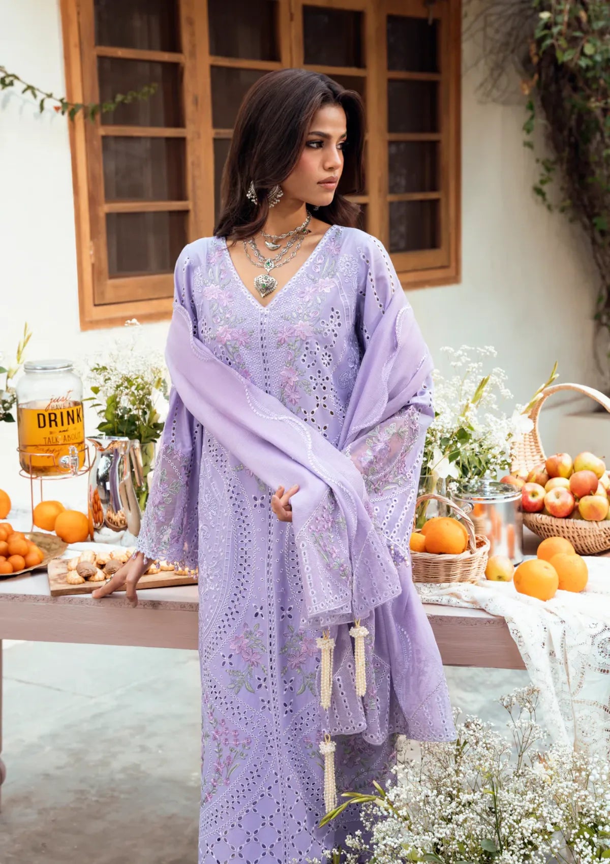 Naqsh Chikankari Festive Edit'26 NS-00193 Lavendar