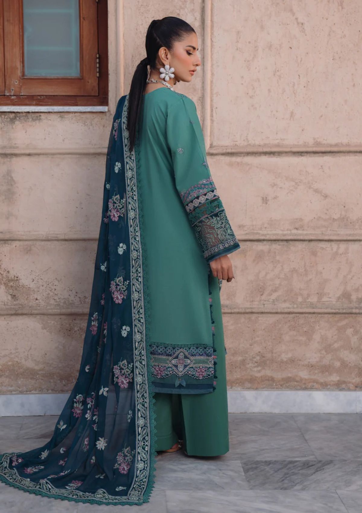 Xenia Farozaan Lawn'24 XF-12 ZEVAH - Mohsin Saeed Fabrics