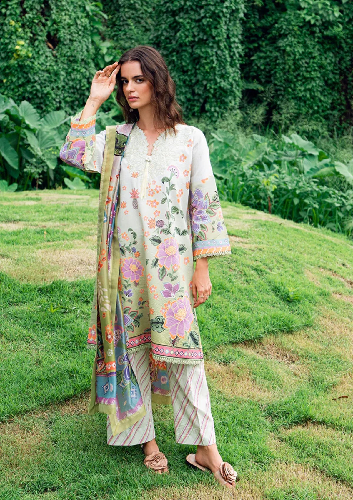 mohsin-saeed-fabrics-affordable-luxury-outfits-for-daily-formal-and-wedding-wear-This-product-is-from-roheenaz-garden-veil-printed-lawn25-d-04b-melon-muse-is-available-on-Mohsin-saeed-fabrics-website.