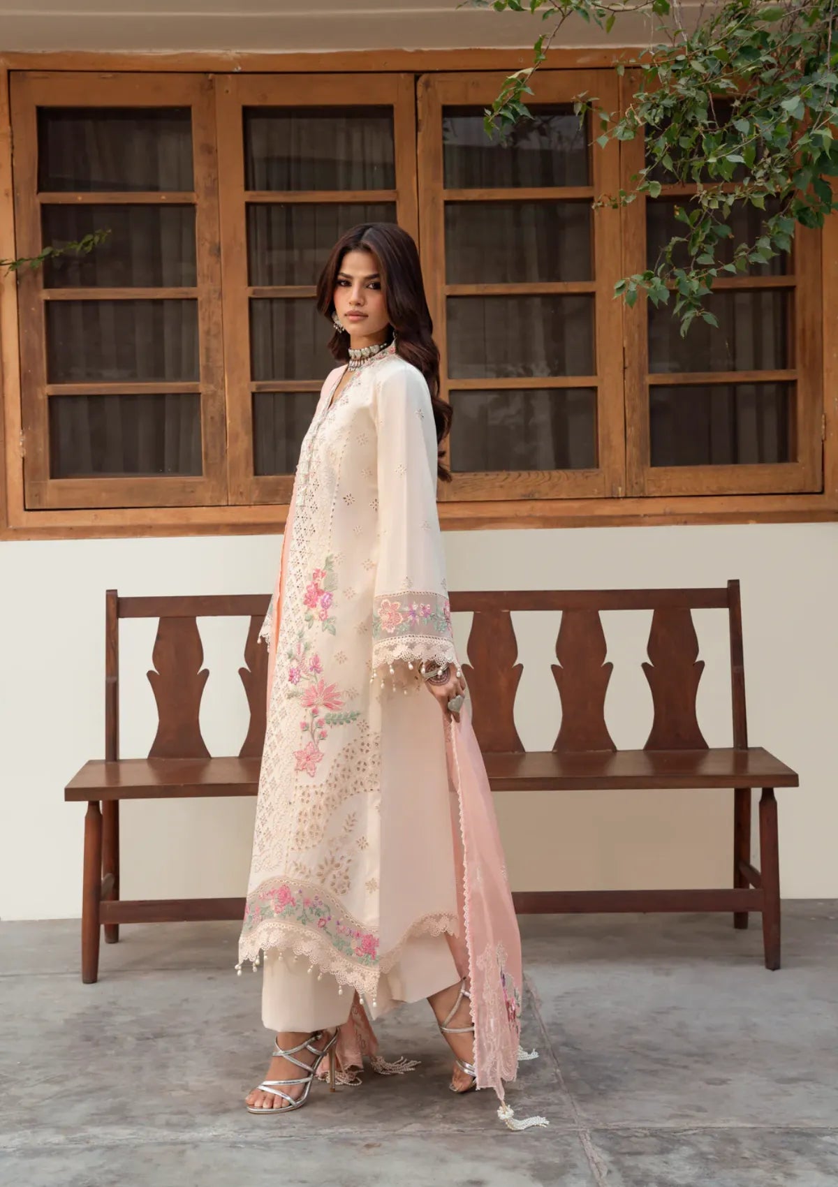 Naqsh Chikankari Festive Edit'26 NS-00195 Beige Mania