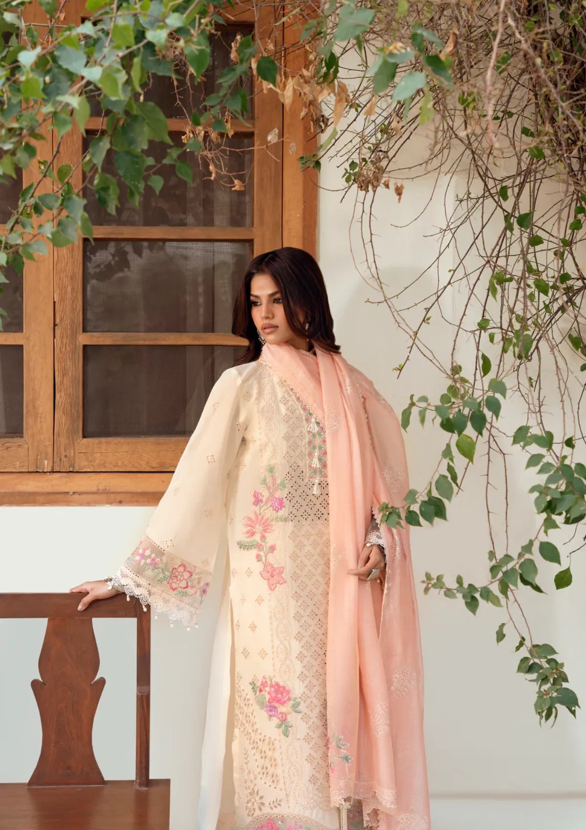 Naqsh Chikankari Festive Edit'26 NS-00195 Beige Mania