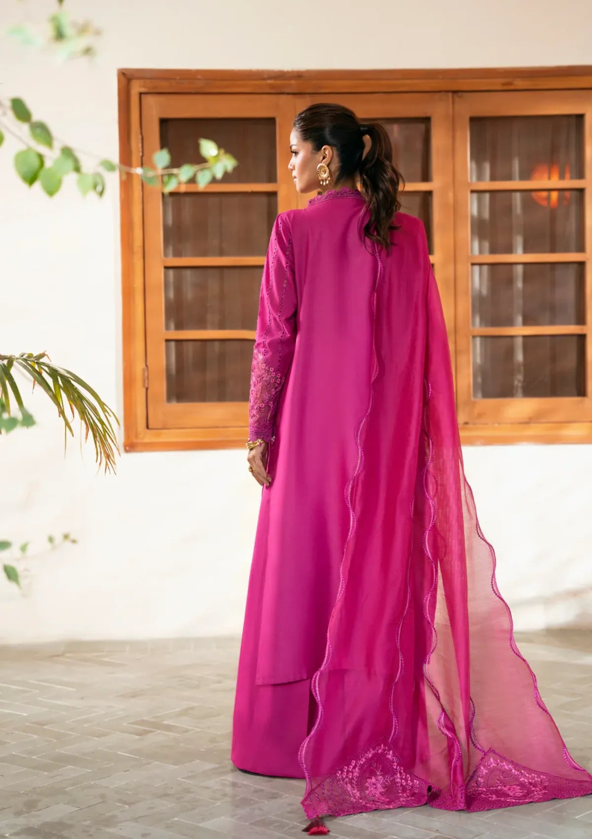 Naqsh Chikankari Festive Edit'26 NS-00201 Fuchsia Pink