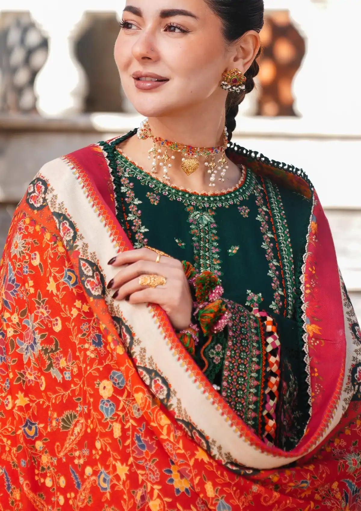 Hussain Rehar Winter Shawl'24 MASARRAH