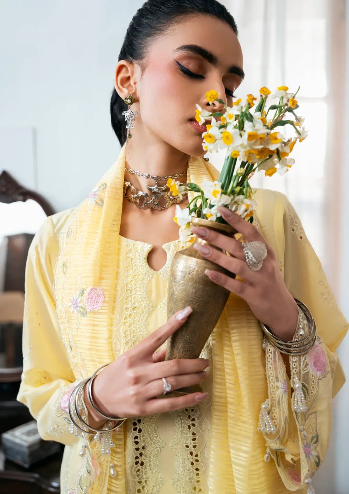 Naqsh Chikankari Festive Edit'26 NS-00199 Sun Glow