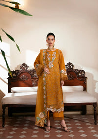 Naqsh Chikankari Festive Edit'26 NS-00206 Mustard Mark
