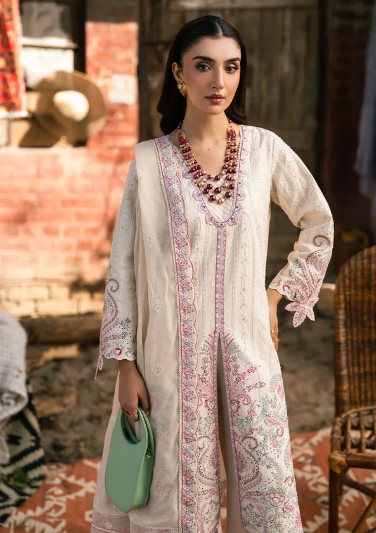 Zarizaa Aura of Flora Emb Lawn'26 D-04 LOTUS