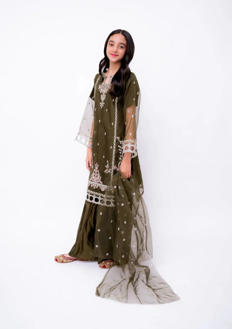 Kids Festive By Khayat Russet - 3 Piece