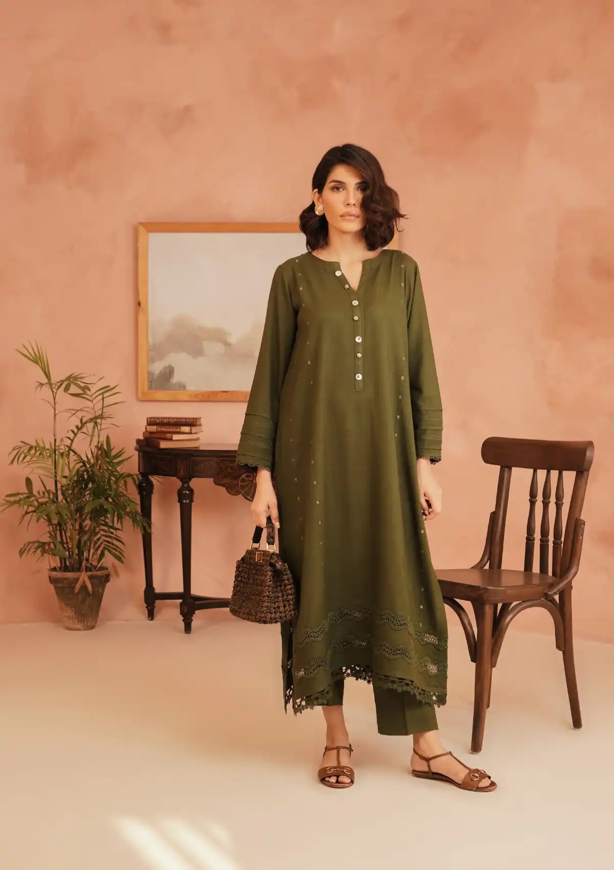 Manara Winter Emb Pret'24 ELAHEH - Mohsin Saeed Fabrics