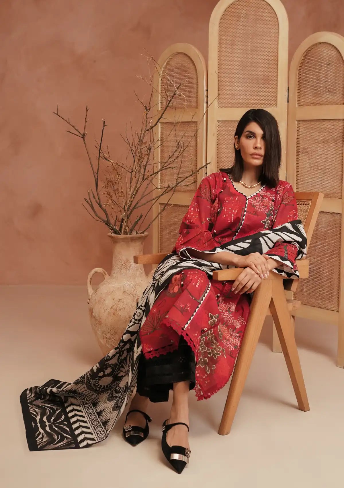 Manara Winter Emb Pret'24 FAHA - Mohsin Saeed Fabrics