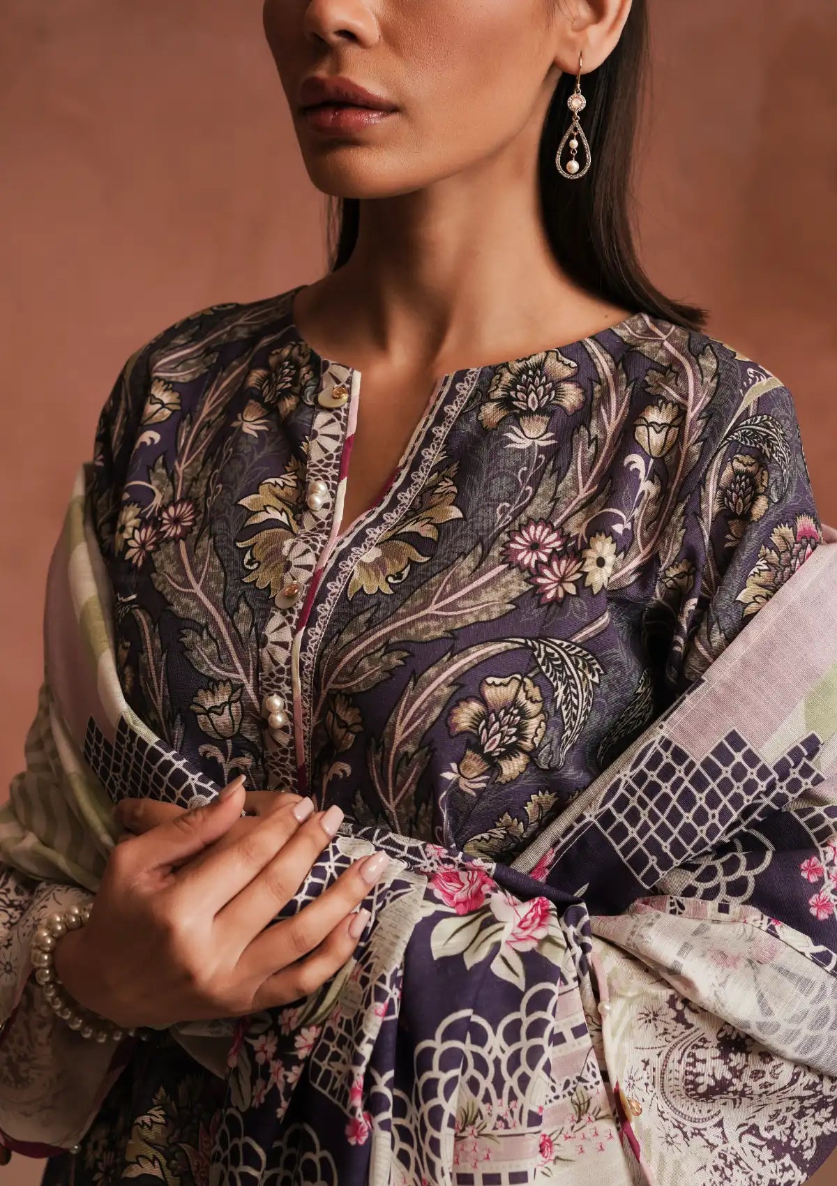 Manara Winter Emb Pret'24 MYRA - Mohsin Saeed Fabrics