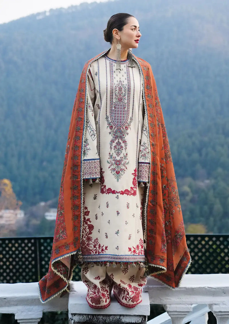 Hussain Rehar Winter Shawl'24 ALMAS