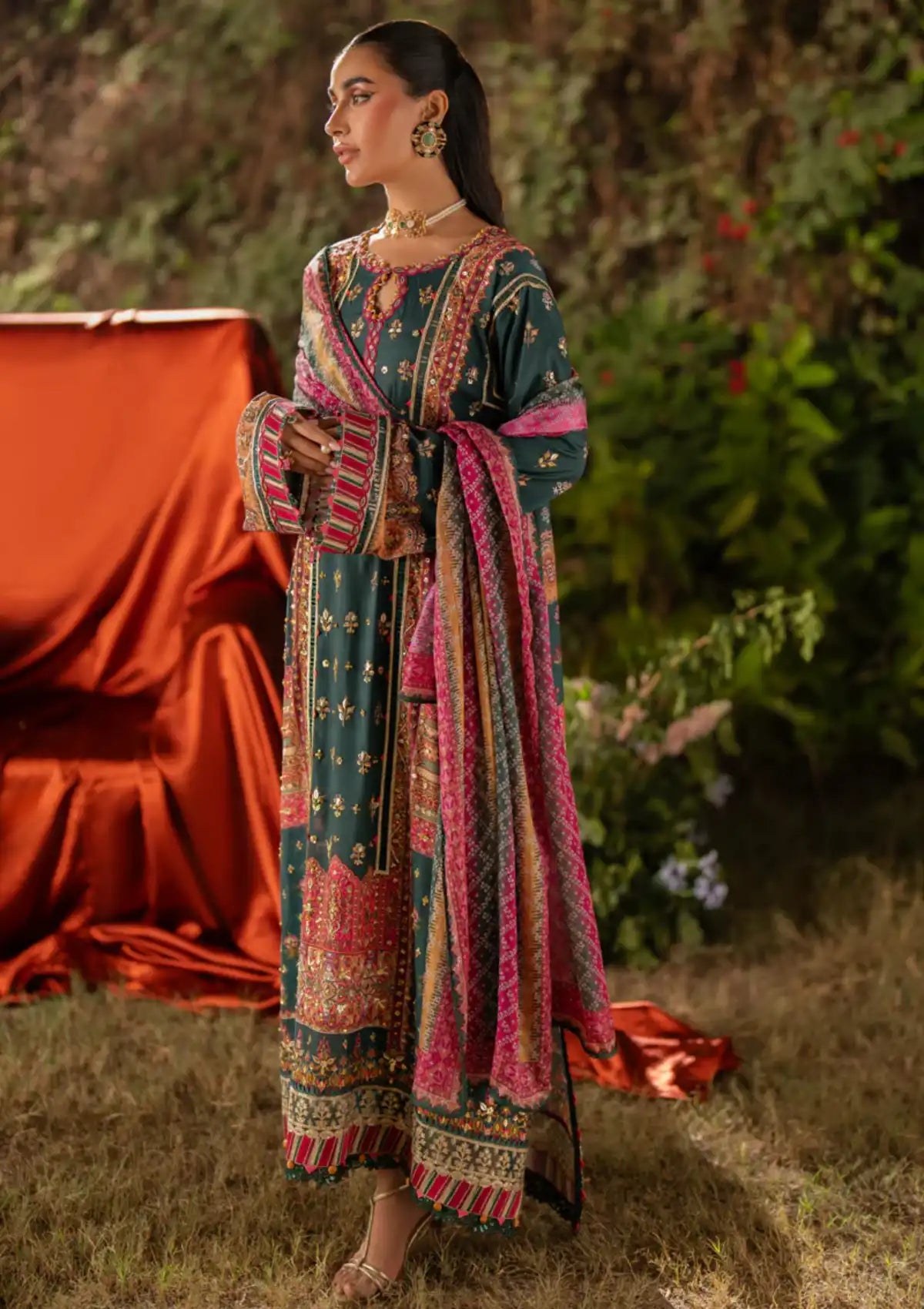 Qalamkar Luxe Silk'24 UA-02 NINA