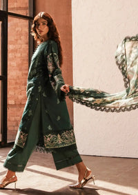 Afrozeh Festive Chikankari Lawn'24 AL-04 Viridian - Mohsin Saeed Fabrics