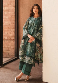Afrozeh Festive Chikankari Lawn'24 AL-04 Viridian - Mohsin Saeed Fabrics