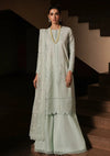 Afrozeh Festive Chikankari Lawn'24 AL-06 Celadon